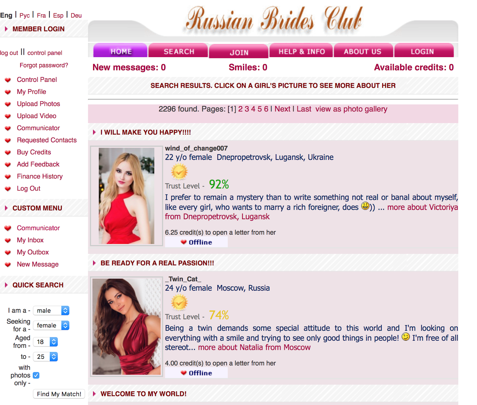 Russian Brides Club Review