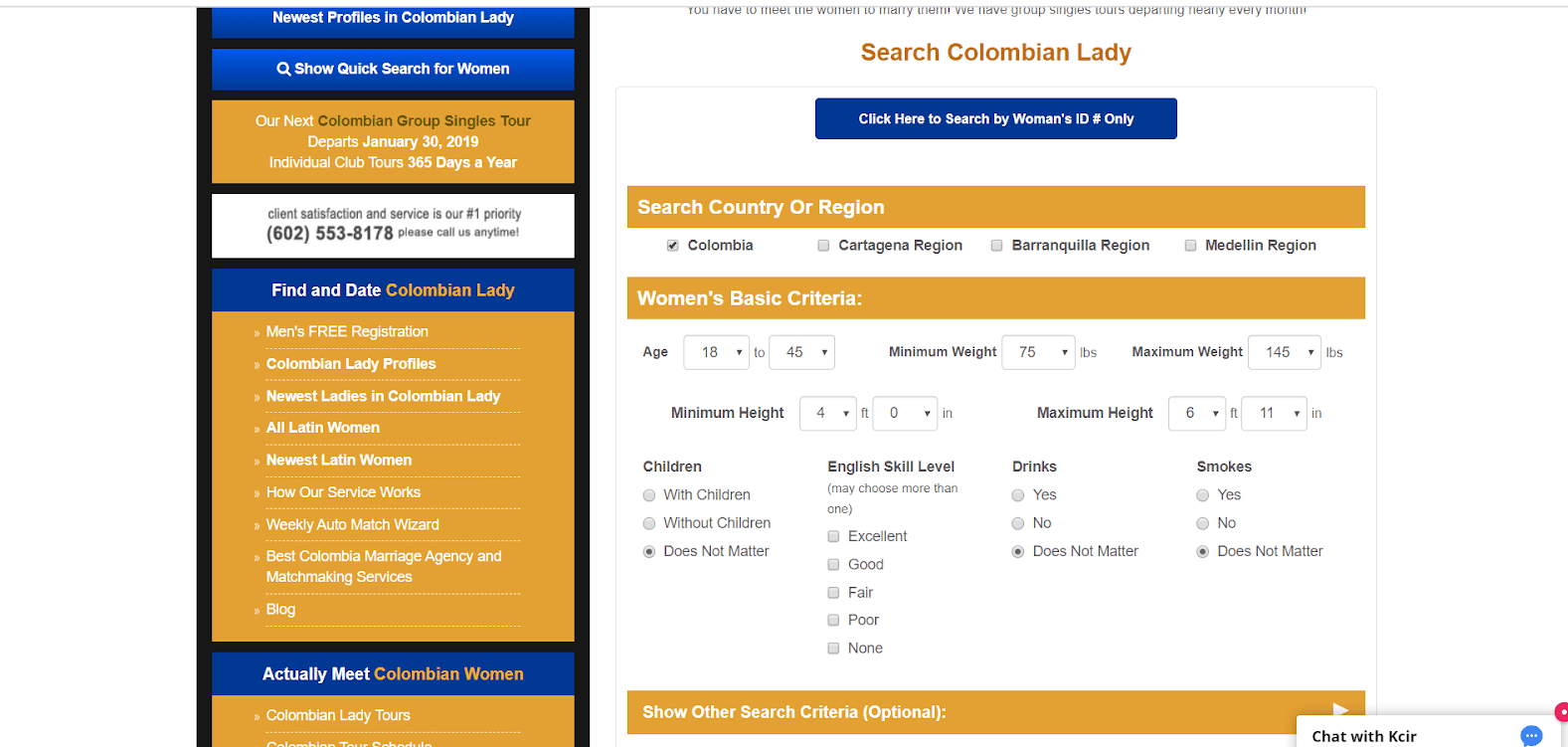 Colombian Lady Review